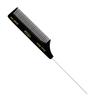 Vega Tail Comb with Steel Pin and Coarse Tooth, Black