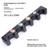 Pool Cue Holder Portable Weighted Professional Billiard Cue Holder Pool Table Accessories Holds 5 Cues Cue Stick Holder Cue Rest
