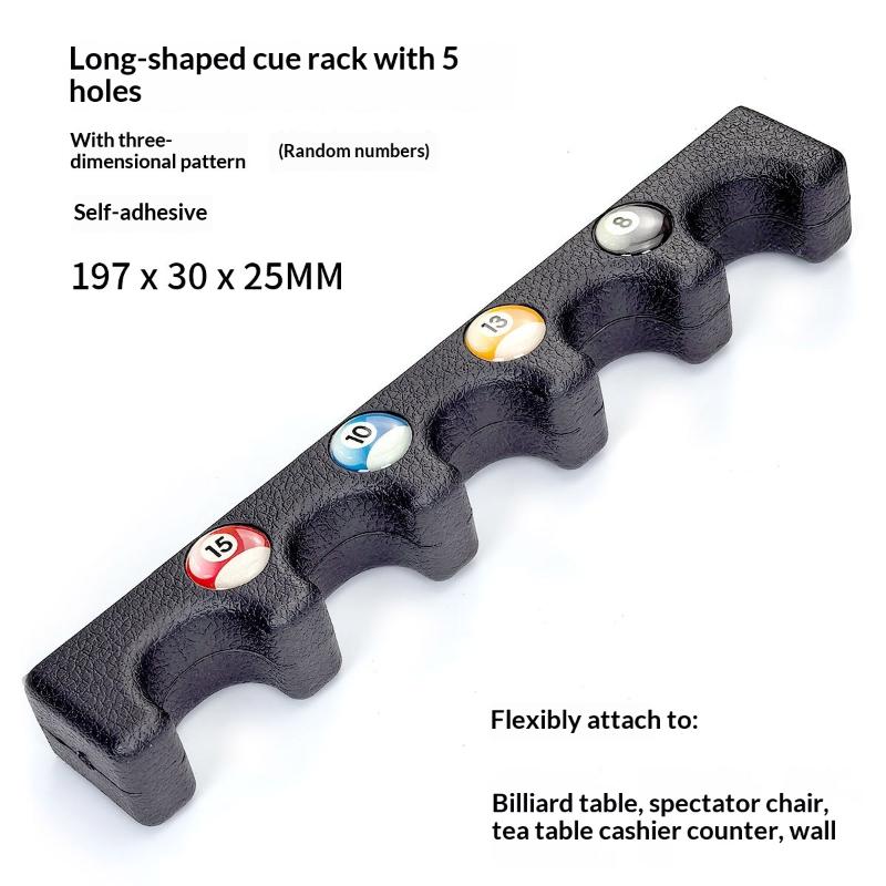 Pool Cue Holder Portable Weighted Professional Billiard Cue Holder Pool Table Accessories Holds 5 Cues Cue Stick Holder Cue Rest