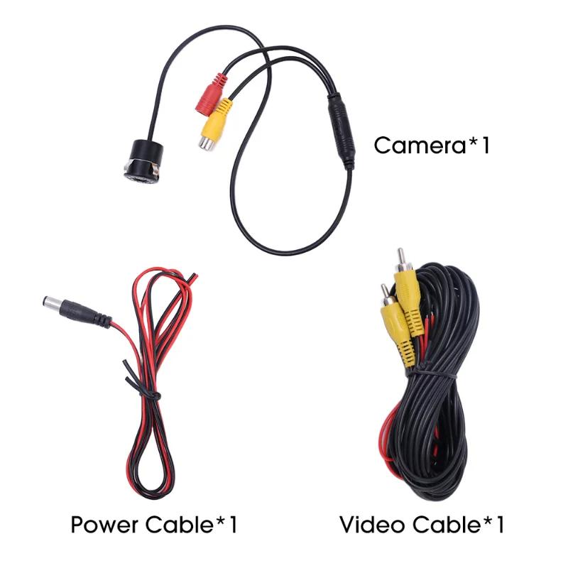 170-degree Wide-angle Car Reversing Camera Drill-type High-definition Rear View Camera LED Night Visiom Webcam Car DVR