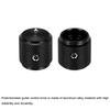 uxcell Aluminum Potentiometer 6mm Universal Volume Tone Control Knob with Arrow Indicator for Guitar 3-Piece Knob,