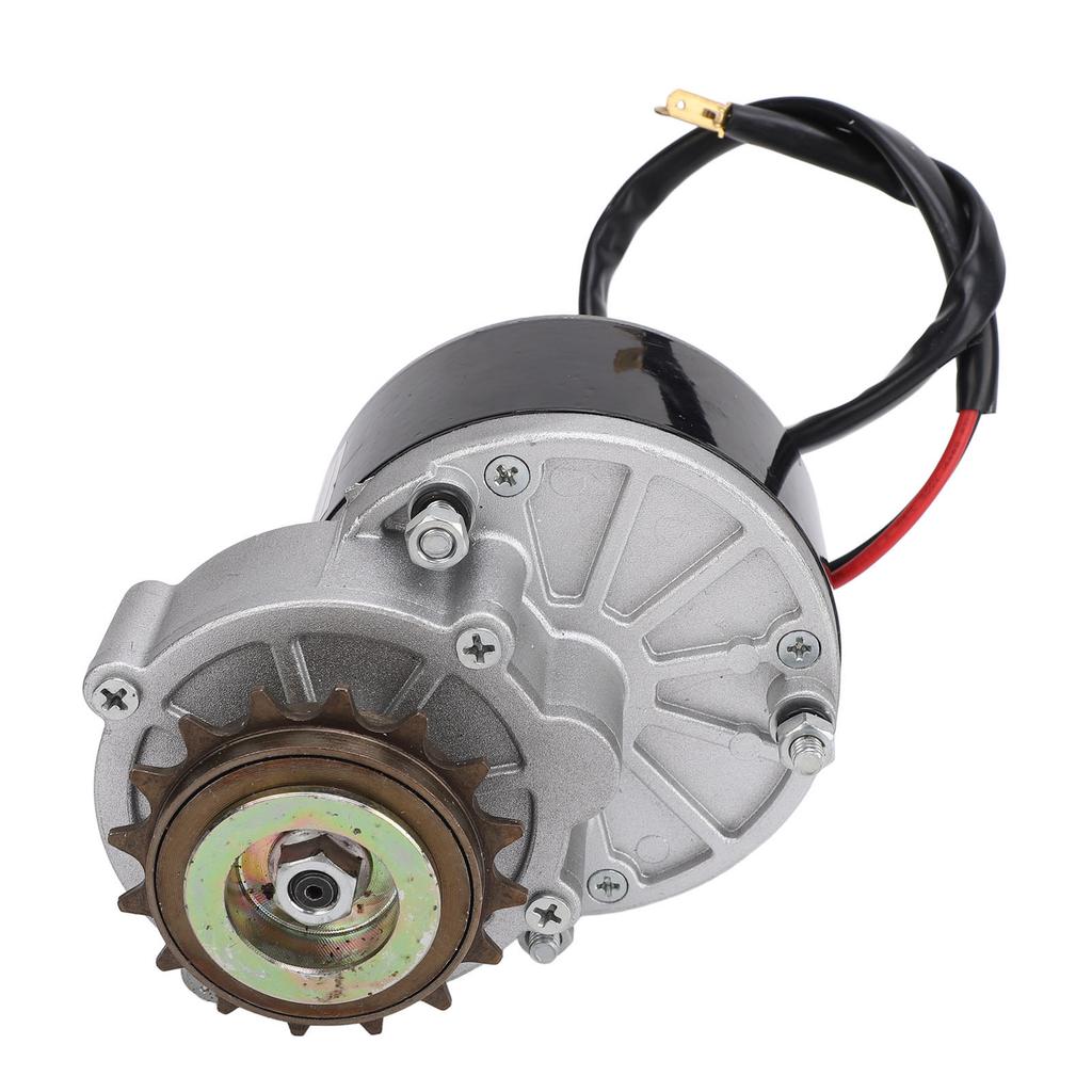 Brushed DC Motor 36V 350W High Torsion 3000RPM Left Gear Brushed Electric Motor for Electric Bicycle Small Motorcycle