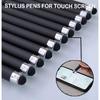 Black Gel Ink Rollerball Pens 1.0mm Gel Pens 2-in-1 Stylus Pens 1.0mm Medium Point Pen for Office, Black Gel Ink(18 Pack-Black)