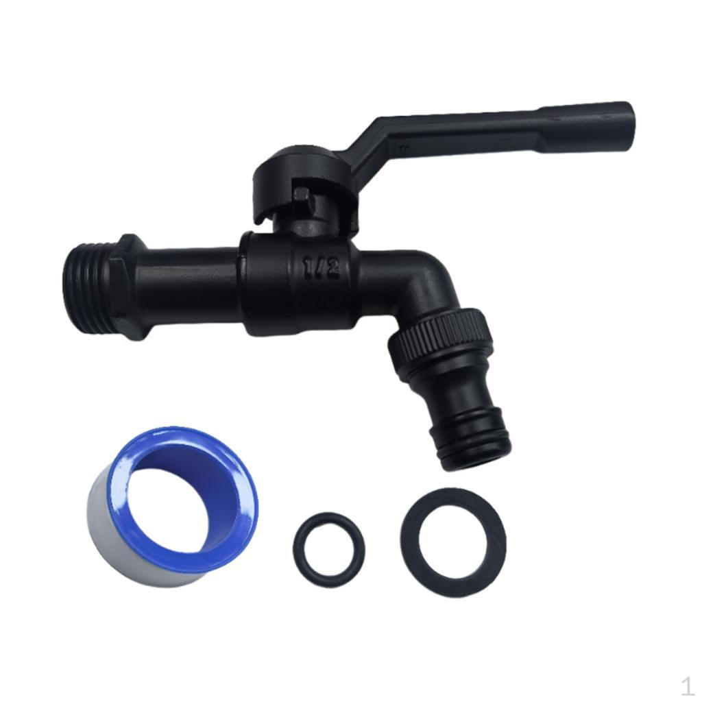 1 in 2 Out Outdoor Faucet Brass Simple to Use Cold Water Multipurpose Bibcocks for Hotel
