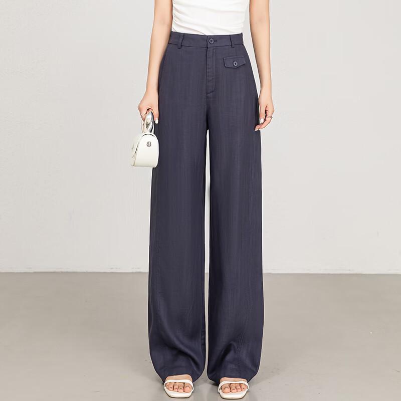 Women's Tencel Linen Wide-Leg Pants