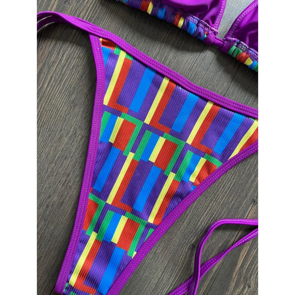 Sexy Triangle Women Swimsuit Bikini Set Two-piece Swimwear 2026 Female Beachwear Bathing Suits Push Up  Biquinis