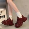 European goods full of diamond dad shoes women's spring 2025 new versatile thick-soled heightening fried street sports and leisure women's shoes