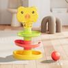 Kids Ball Drop Tower 2/3/5/7/9 Layers Cartoon Pig Marble Run Track Toy Toddlers Boys Girls Educational Rolling Ball Slide Toy