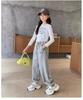 Pantalones Deportivos Casuales para Niñas - Estilo Primavera/Otoño, Corte Holgado, Pantalones de Chándal de Moda para Niños