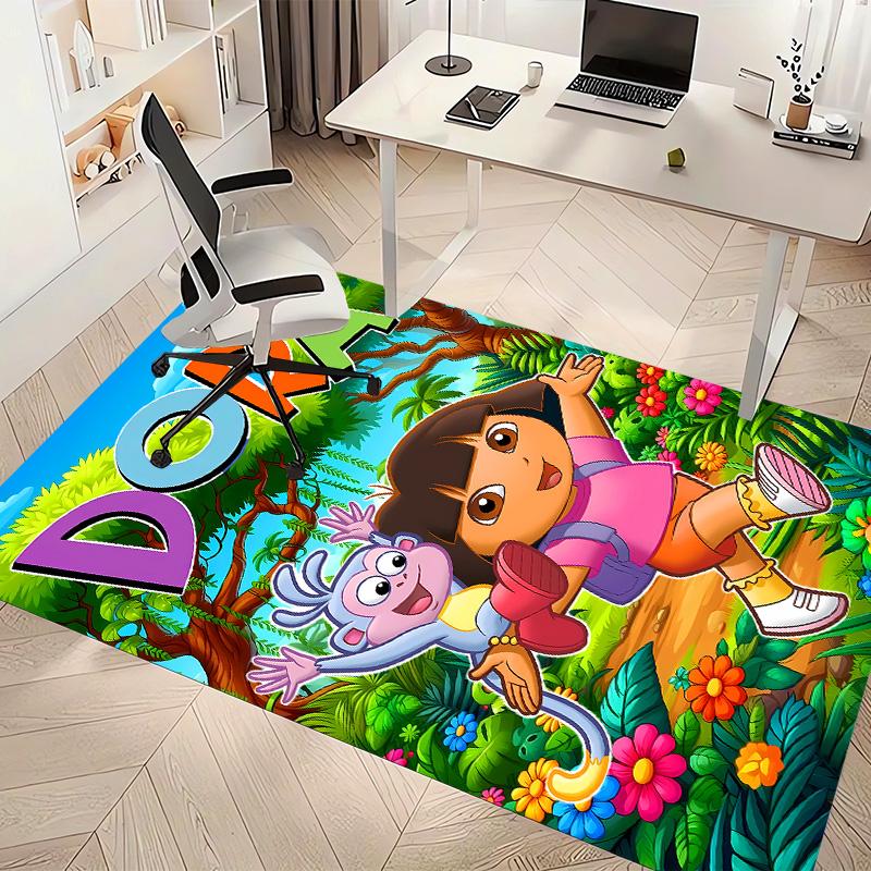 D-Doras The Explorer Printed Absorbent Washable Carpet, Non-Slip Bathroom Mats, Kitchen Rugs, Yoga Mat,Living Room Entrance, Camping Picnic Rugs