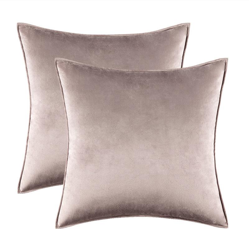 Home Decoration Edge Velvet Waist Pillow Cushion Cover Super Soft Plush Hotel Sofa Pillow Cover