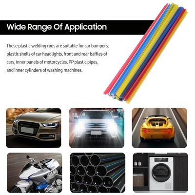 50 PCS PP Plastic Welding Rods Low Density Polypropylene Flat Rods for Car Bumper Plastic Pipe Car