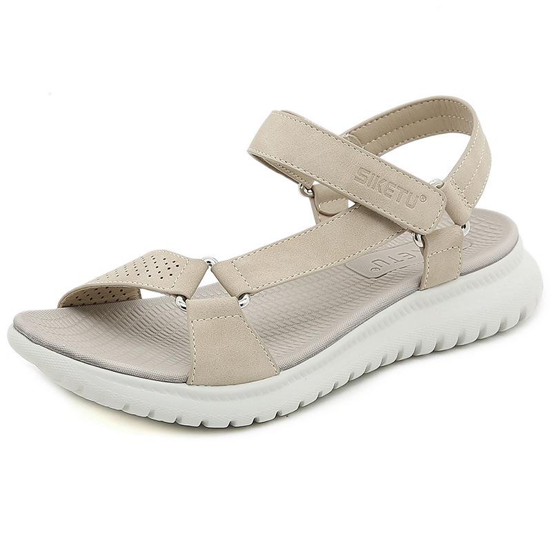 

Fashion European And American 2025 Spring And Summer New Outdoor Leisure Versatile Thick Sole Sports Beach Style Sandals For Women 35