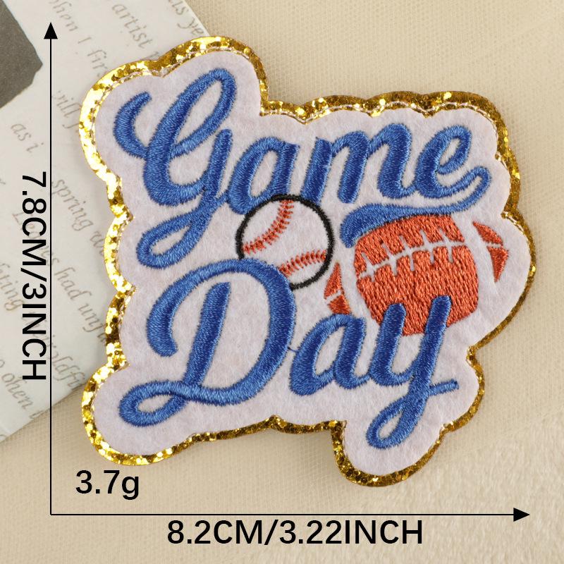 Sports Series Embroidered Cloth Patches: Football & Basketball Clothing Accessories