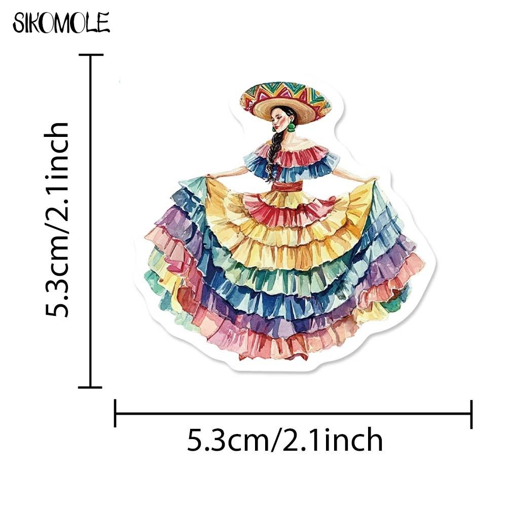 10 30 50Pcs Classic Toy Vintage Mexican Aesthetic Stickers Decals Skateboard Notebook Guitar Luggage Water Cup Diy Decor Sticker