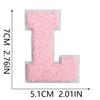 7Cm White Background Pink Character Embroidery Cloth Sticker English Towel Embroidery Letter Computer Embroidery Chapter Boy Embroidery Post