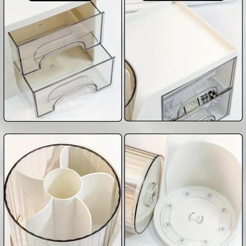 360 Degree Rotating Organizers Multi Function Pen Holder Desk Organizer Office Stationery Storage Accessories School Supplies