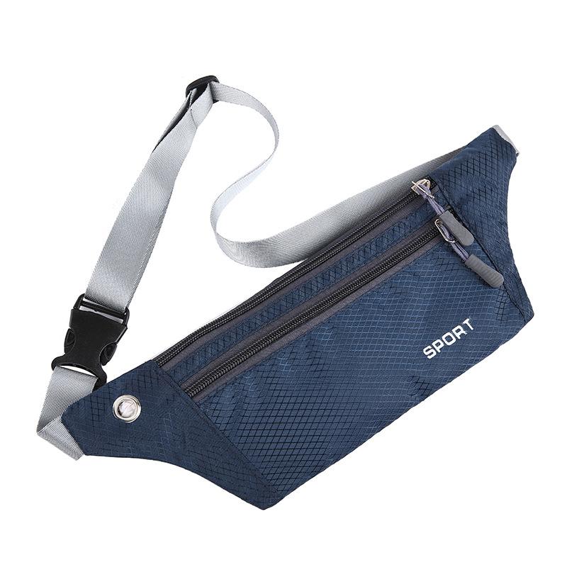 Running Waist Bag for Men Oxford Cloth Waterproof Crossbody Chest Bag Multi Functional Waist Bag