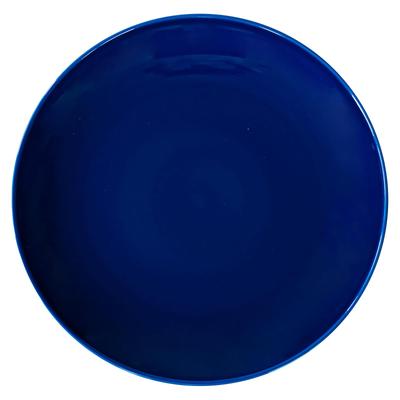 Nishikai Toki Hasami Ware Common Plate, Approximately 27cm Diameter, Navy Blue, Microwave and Dishwasher Safe, 13747