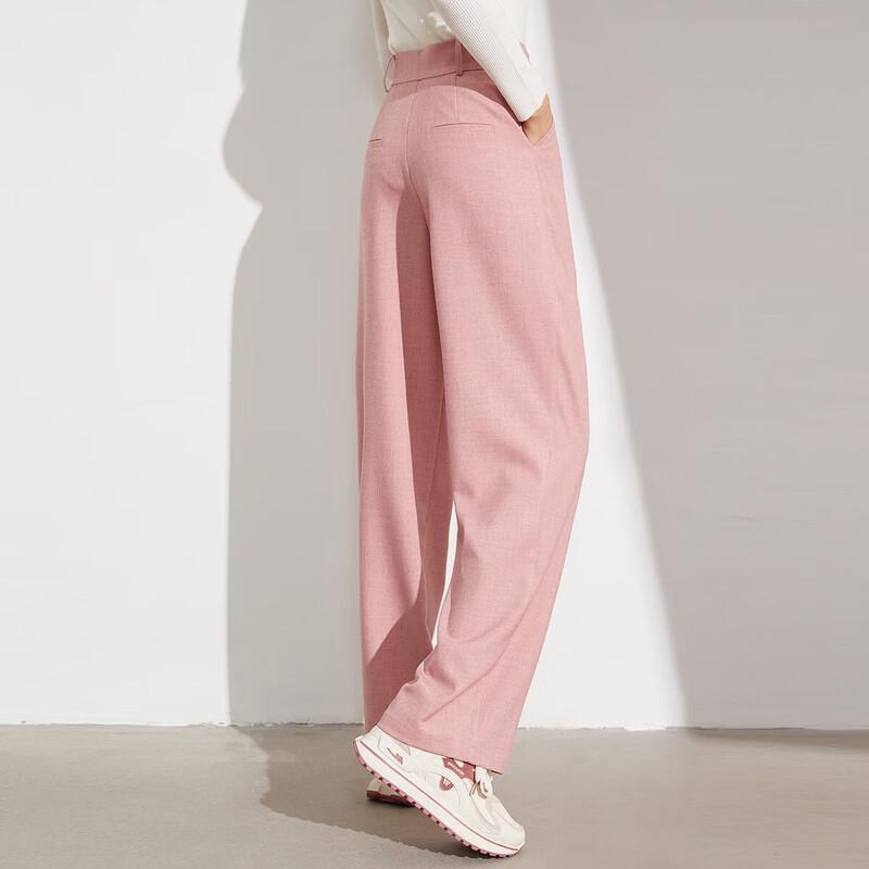 Women's Fashion Asymmetric High-Waist Straight Wide-Leg Trousers