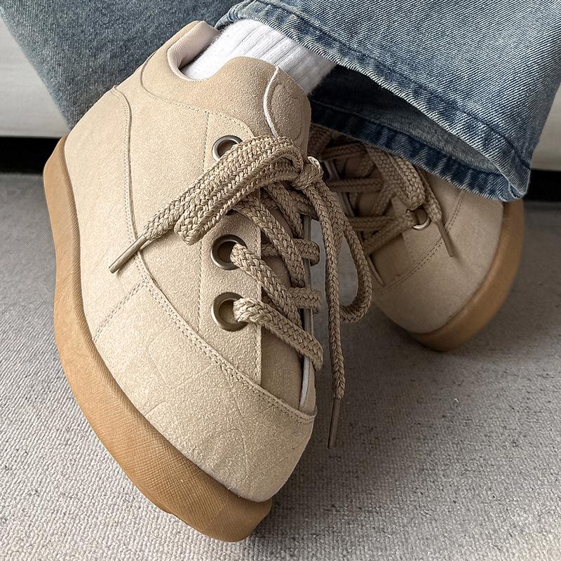 Small chubby model warm and heightened platform bread shoes autumn and winter new comfortable casual sports cotton shoes SL