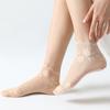 Lolita Frauen Unsichtbare Spitze Socken Dünne Damen Spitze Boot Socken Hohl Rutschfeste Flache Transparente Socken Frauen