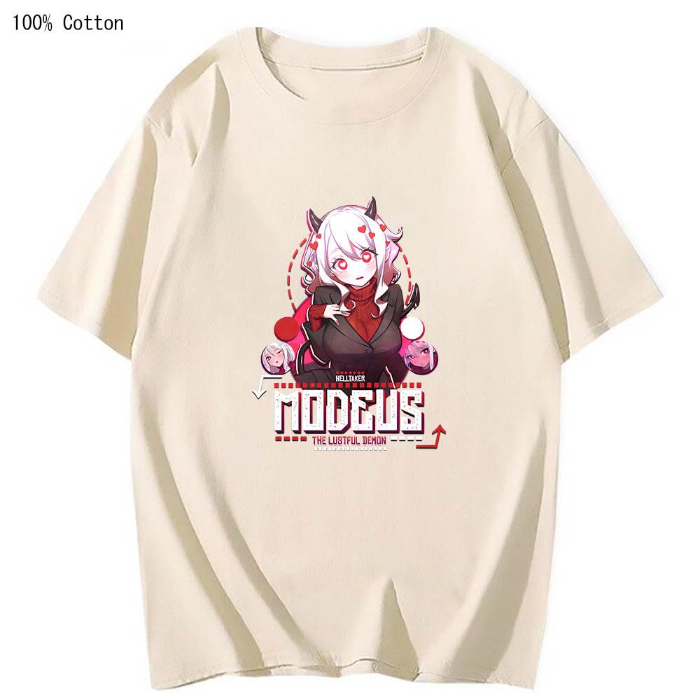 Helltaker Printed Graphic Cute T-shirts Funko Pop Manga Tshirt Soft 100% Cotton Men/women Tee-shirt Large Cartoon Anime Tshirts