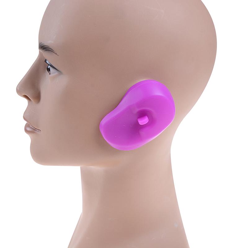2Pcs Reusable Silicone Ear Cover Hair Salon Dye Color Shield Protector Earmuff