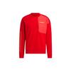 Logo Print Crewneck Sweatshirt Men Tops Red IP9948