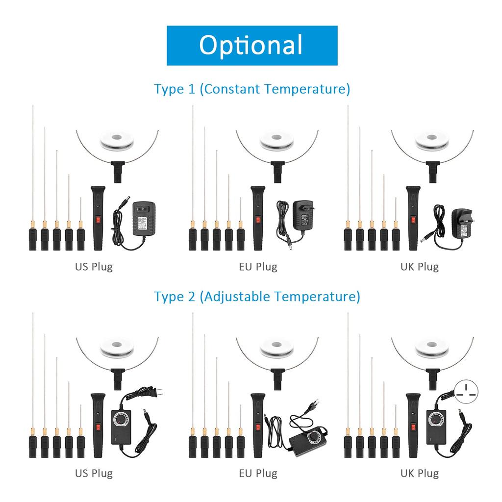Electric Foam 24W Handheld Electric Foam Cutter Kit with 5 Straight Tips and 1 Arch Thermostatic Portable Foam Cutting Hot Wire Styrofoam Cutting