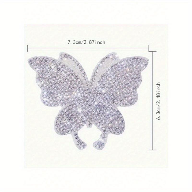 Shiny Butterfly Car Sticker Sets - Crystal Rhinestone Vinyl Decals for Women and Girls, Glittering Car Exterior Accessories