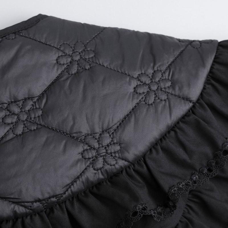 Sequins Quilted Cape False Collar Chinese Ruffled Lace Shawl Wrap Scarf Decorative Accessory for Women Girls Clothing