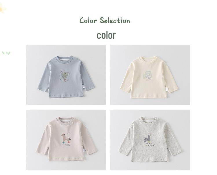 Infant Boys' Cartoon Long-Sleeved T-Shirt - 2026 Spring Collection