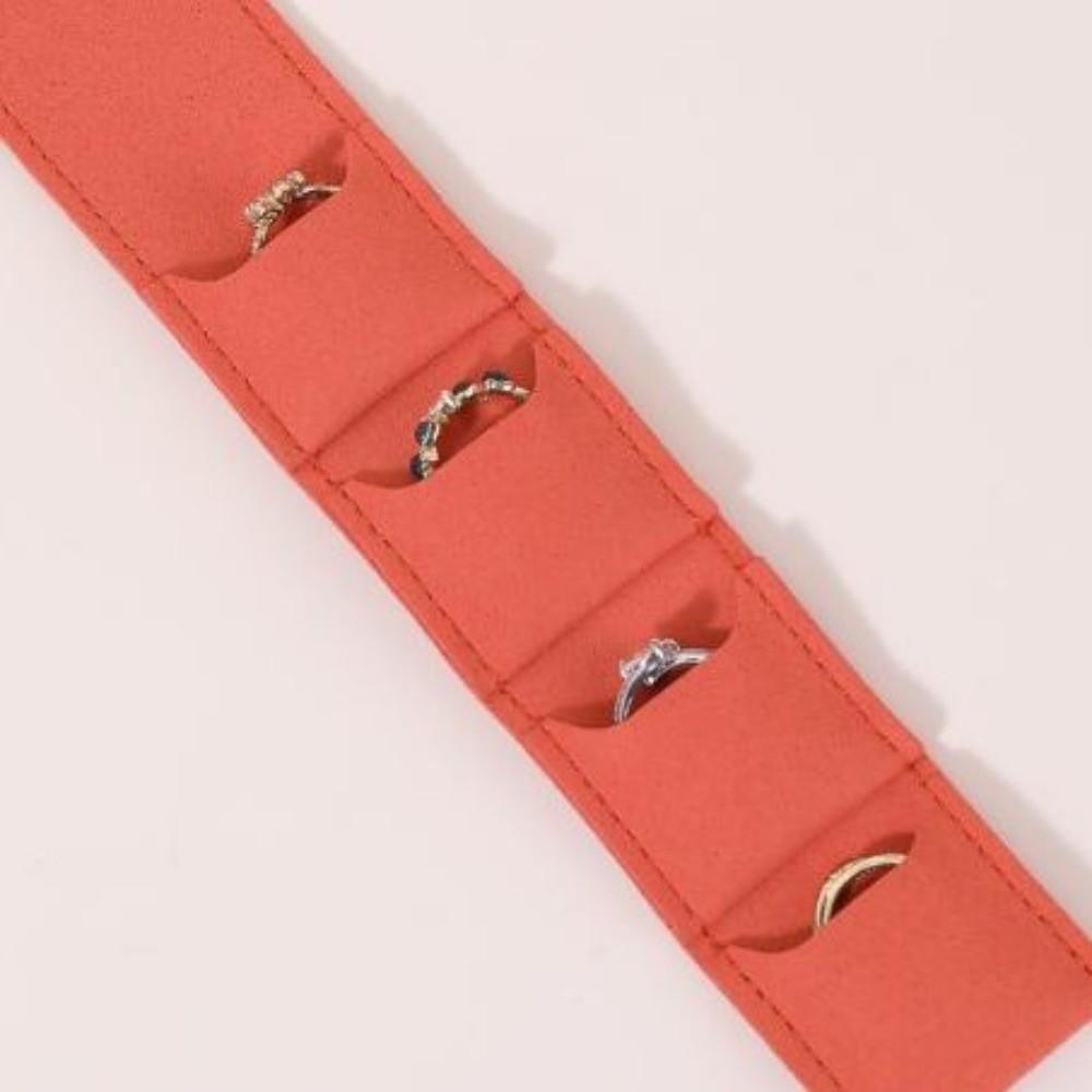 Foldable Necklace Ring Packing Bag Microfiber Velvet Earrings Organizer Gifts