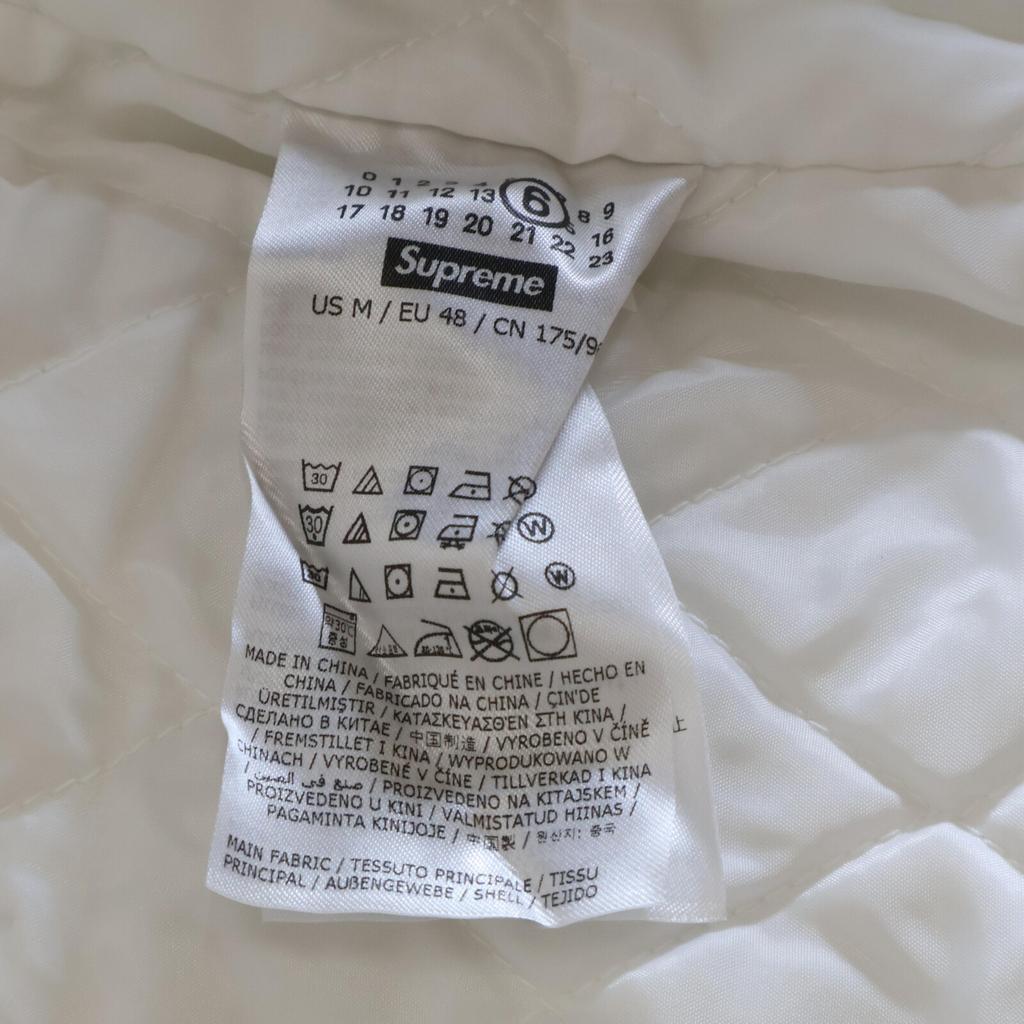 Supreme Excellent condition xMM6 24 Stainless Steel padded shirt tops M whiteUsed