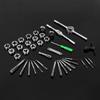 20/40pcs Tap and Die Set M3-M12 Screw Thread Metric Plugs Taps Nut Bolt Alloy Metal Hand Tools Metric Tap Wrench and Die Sets