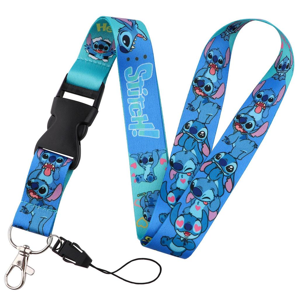 Cute Planet Plushie ID Card Holder with Slide Case & Lanyard for Phone and Access Cards