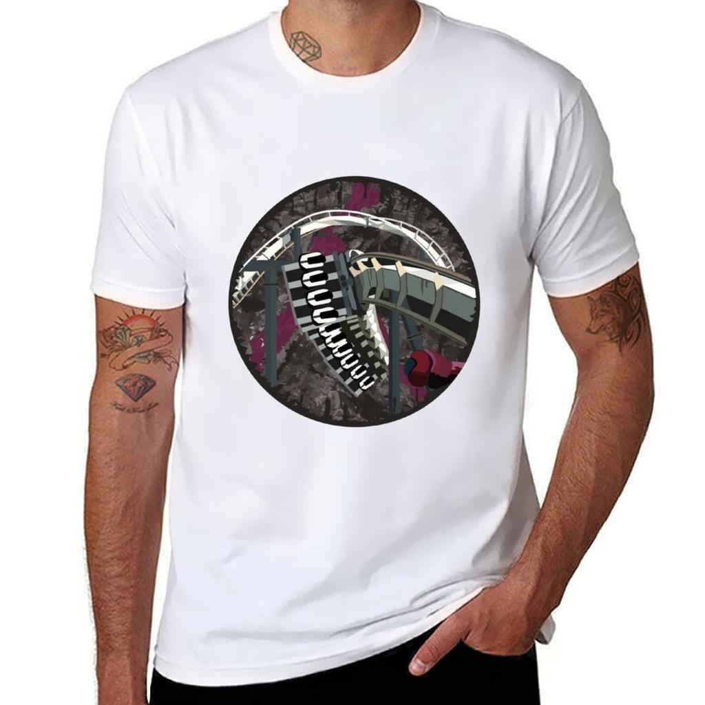Arch Nemesis Blood Coaster Design TShirt Utility Work Short Sleeve Top