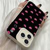 M383 Pink Love Heart art Design Angel Eyes Soft Phone Case for iPhone Samsung Galaxy Xiaomi Rdemi Huawei Honor Infinix Realme OPPO Vivo All Model Case