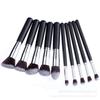 Gold and Silver Tube 10 Makeup Brush Set, Set of Brushes, Five Small Makeup Brushes Without Logo.