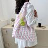 Neue Frauen Mädchen Große Kapazität Schulter Taschen Weibliche Tragetaschen Unterarm Taschen Casual Shopping Handtaschen (Anhänger nicht im Lieferumfang enthalten)