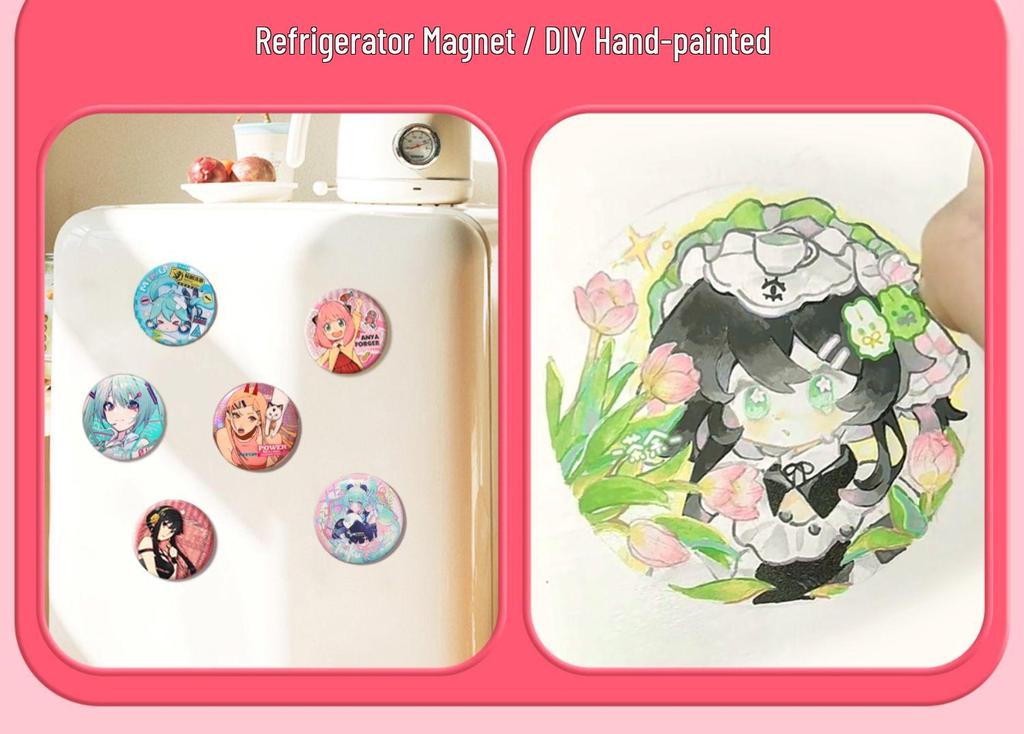 DIY Badge Making Machine - Perfect for Anime Merchandise, Handmade Pins, Children's Birthday Gifts, and Comic Exhibitions