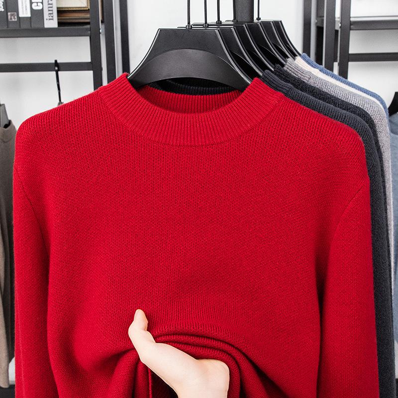 

Men s Autumn/Winter 30% Cashmere High-Neck Sweater - Thick, Warm Knit 130 (185-210 jin)