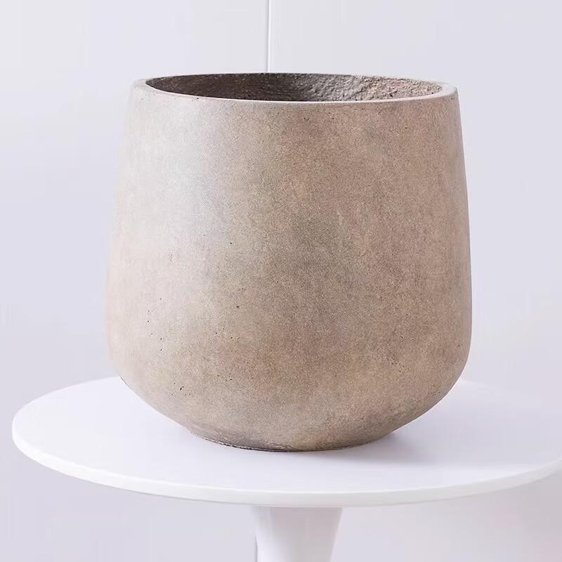 MOJY Nordic Wine Glass Shaped Magnesium Clay Planter