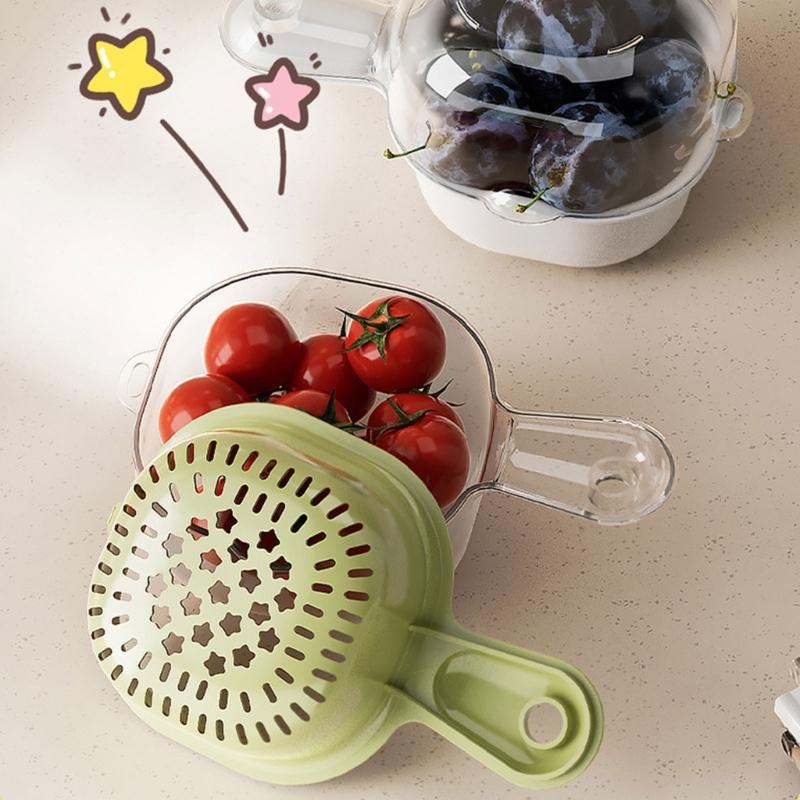 Kitchen Colander Washing Bowl Fruit Drain Basket Fruit Washing Basket Vegetable Washing Tool Kitchen Accessories