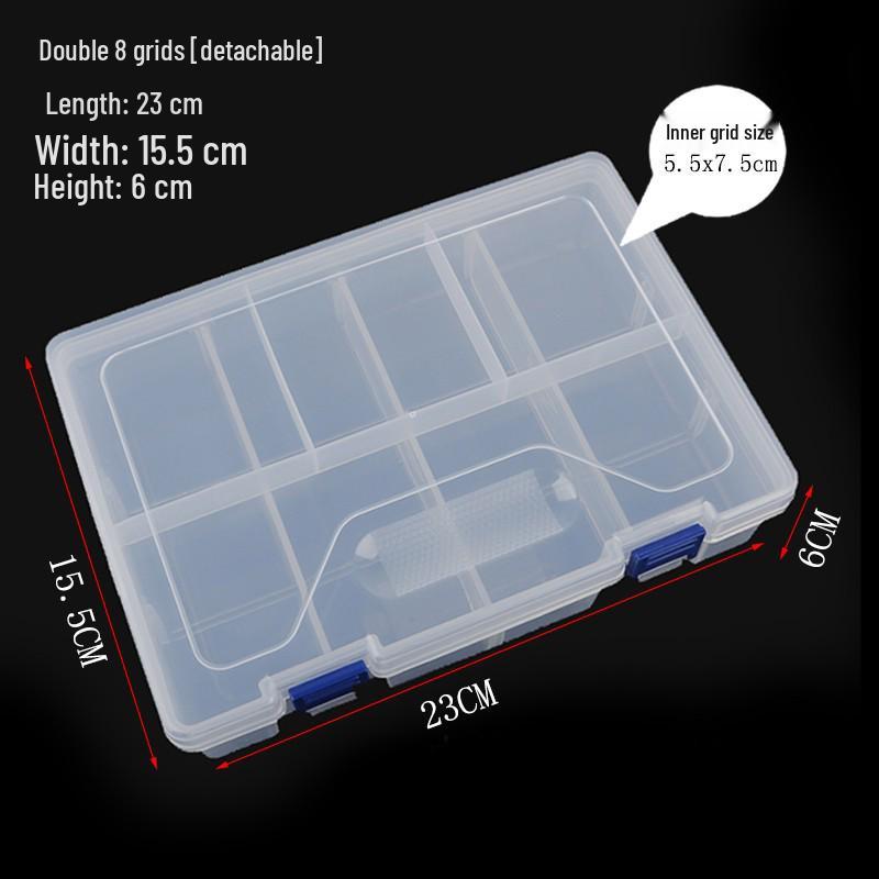 Multi-Size Transparent DIY Jewelry Storage Box Set