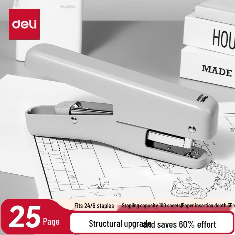 Deli #12 Pop-Up Handheld Effort-Saving Stapler