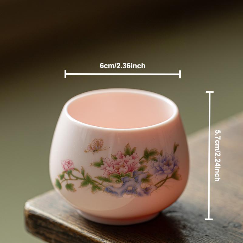 Nefritová čajová miska ze suetu Ručně vyráběné japonské keramické čajové misky Porcelánová ochutnávací čajová souprava pro domácnost Čínské kung-fu čajové nádobí Mistrovské šálky Dárková krabička