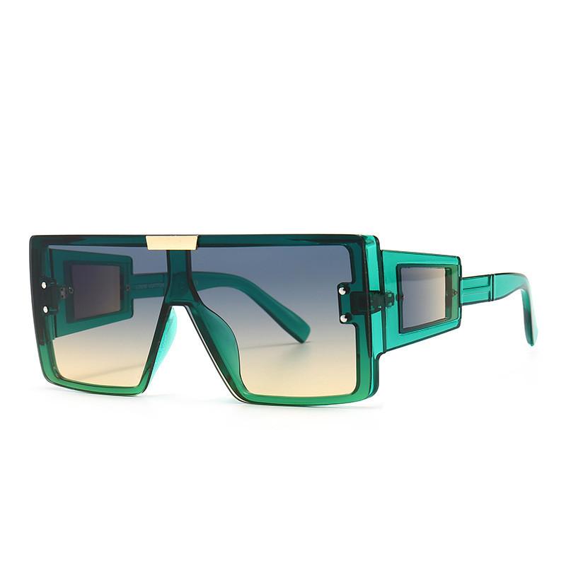 Fashion Oversized Square Sunglasses With Uv400 Protection For Outdoor Activities And Parties