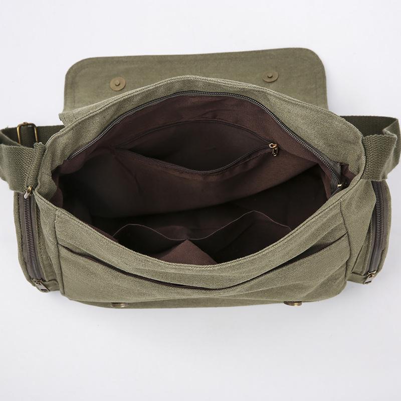 Borsa a tracolla messenger da donna/uomo in tela, borsa a spalla di grande capacità con cartoni animati vintage, zaino multifunzionale per il tempo libero e per studenti, borsa tote da esterno